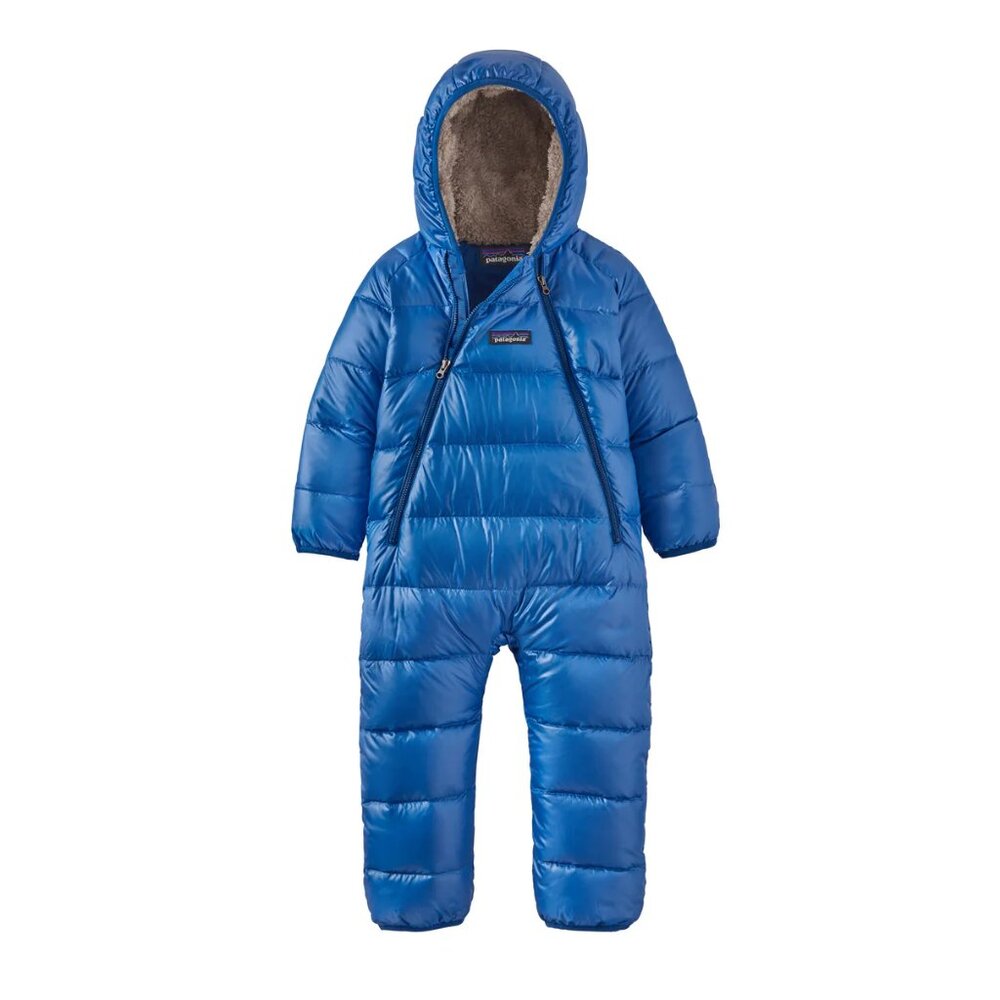 Patagonia Infant Hi-Loft Down Sweater Bunting, 3-6M, Bayou Blue